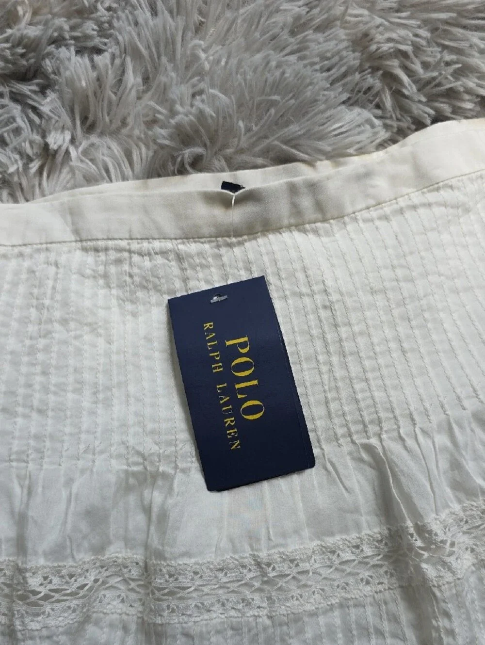 Ralph Lauren White Eyelet Mini Skirt - Picture 5 of 6